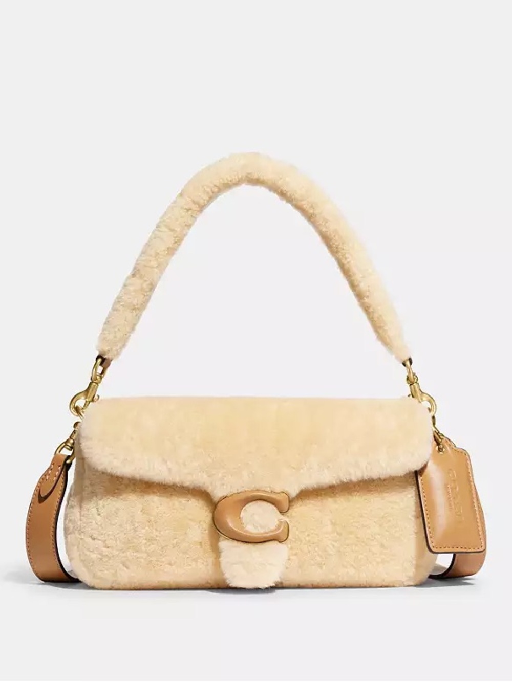 Coach Pillow Tabby Shoulder Bag Shearling 26